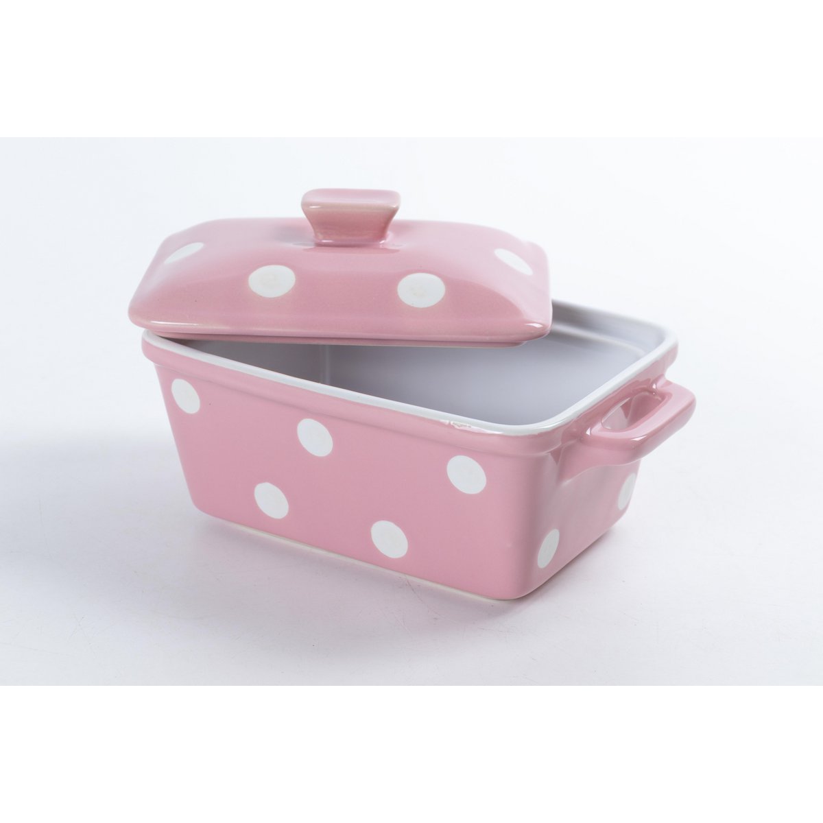 Różowa maselniczka w kropki Isabelle Rose