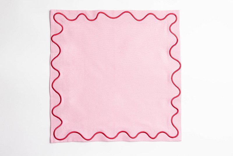 Maude Napkins with wave trim (Set of 2)