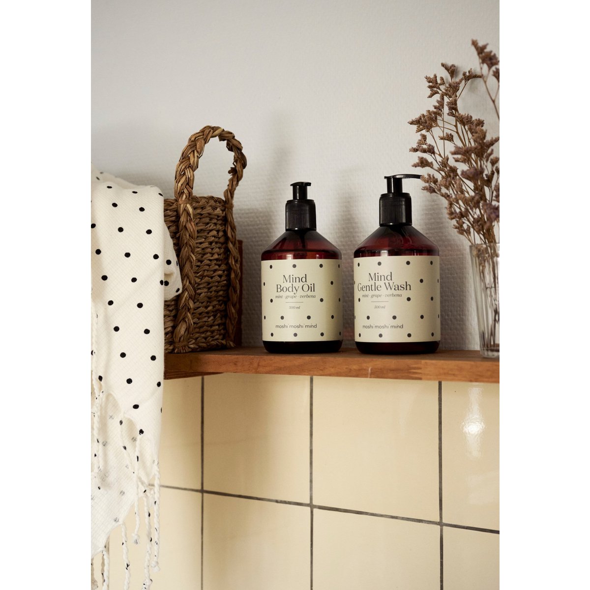 dotted body oil