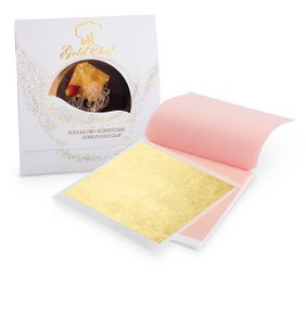 Edible GOLD Leaves 23kt 8x8cm 5 leaves