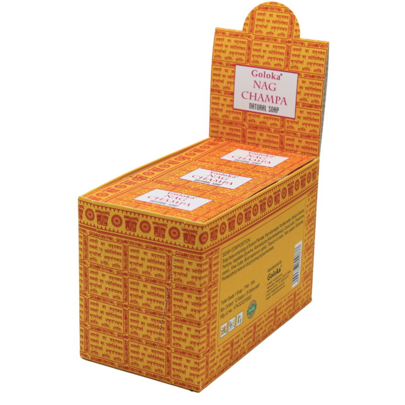 Goloka Nag Champa Savon Naturel 12 Pièces