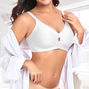 Raffung ohne Stahlring, Geleestreifen, große Brust, fette mm, atmungsaktive, sexy, nahtlose Unterwäsche, Damen-BH