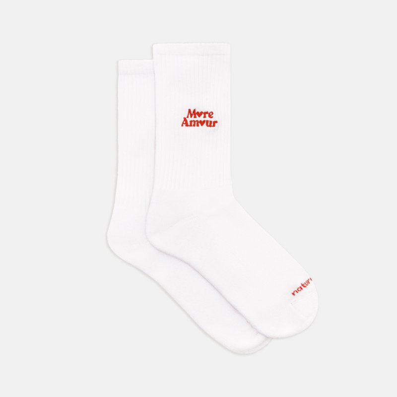 Organic socks gift set More Amour - 2-pack tennis socks