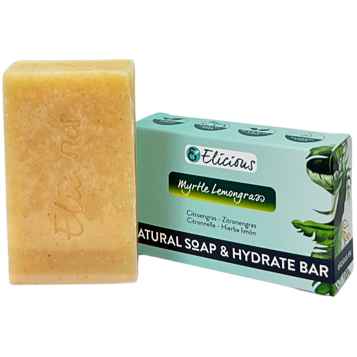 Handmade natural soap Myrtle Lemongrass 100g