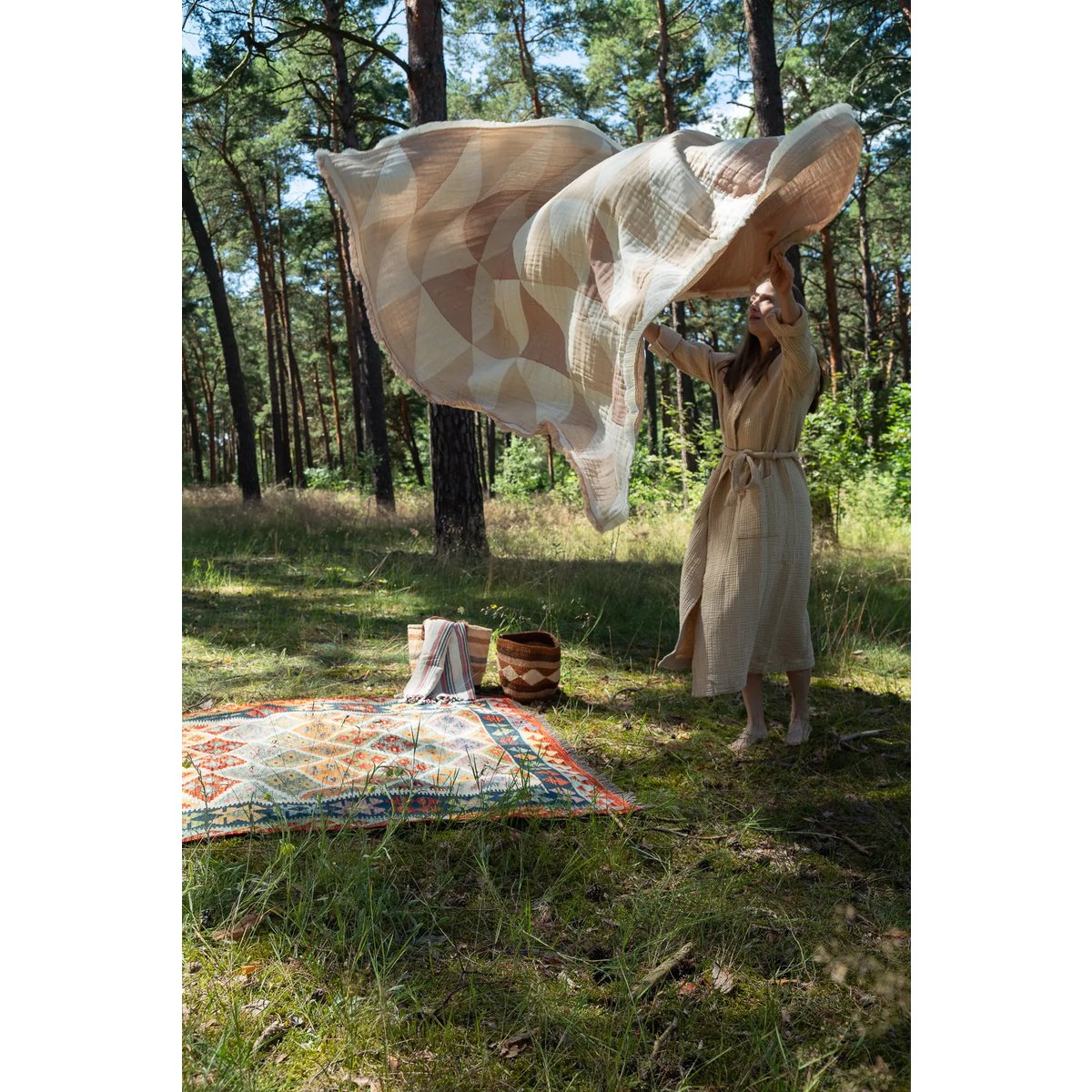 Bulut Gaze badekåbe – Sand