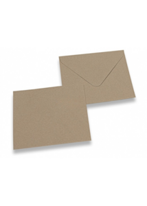 Kraft umhüllt Quadrat (5 Stücke)