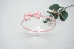 Nylon haarband satijnen strik