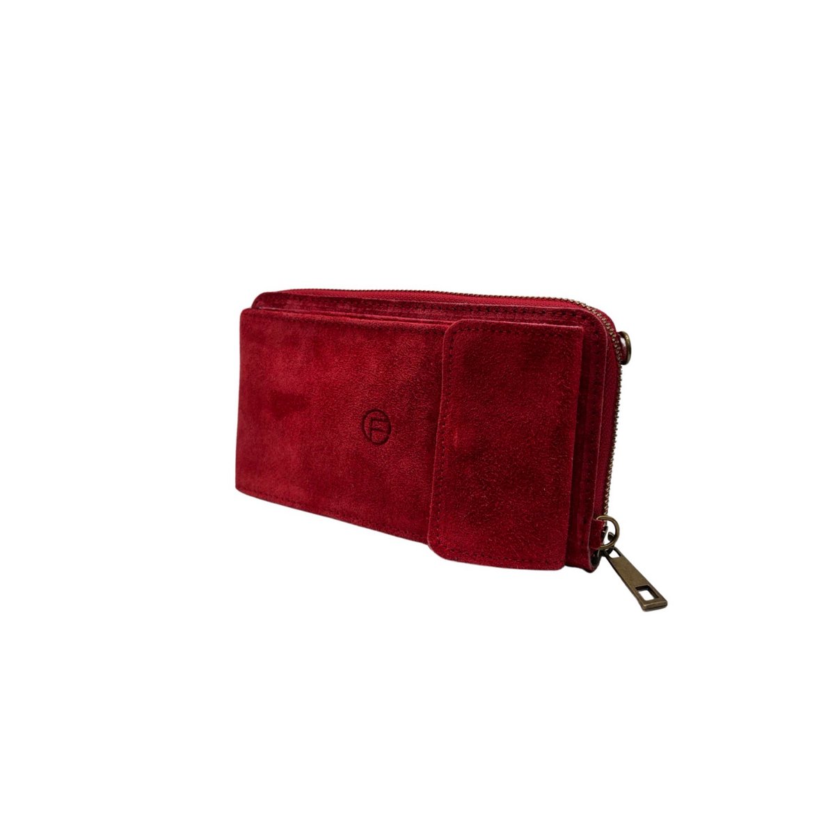 POCHETTE CUIR SUEDE VERTICAL