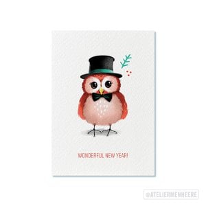 Ansichtkaart | Wonderful New Year