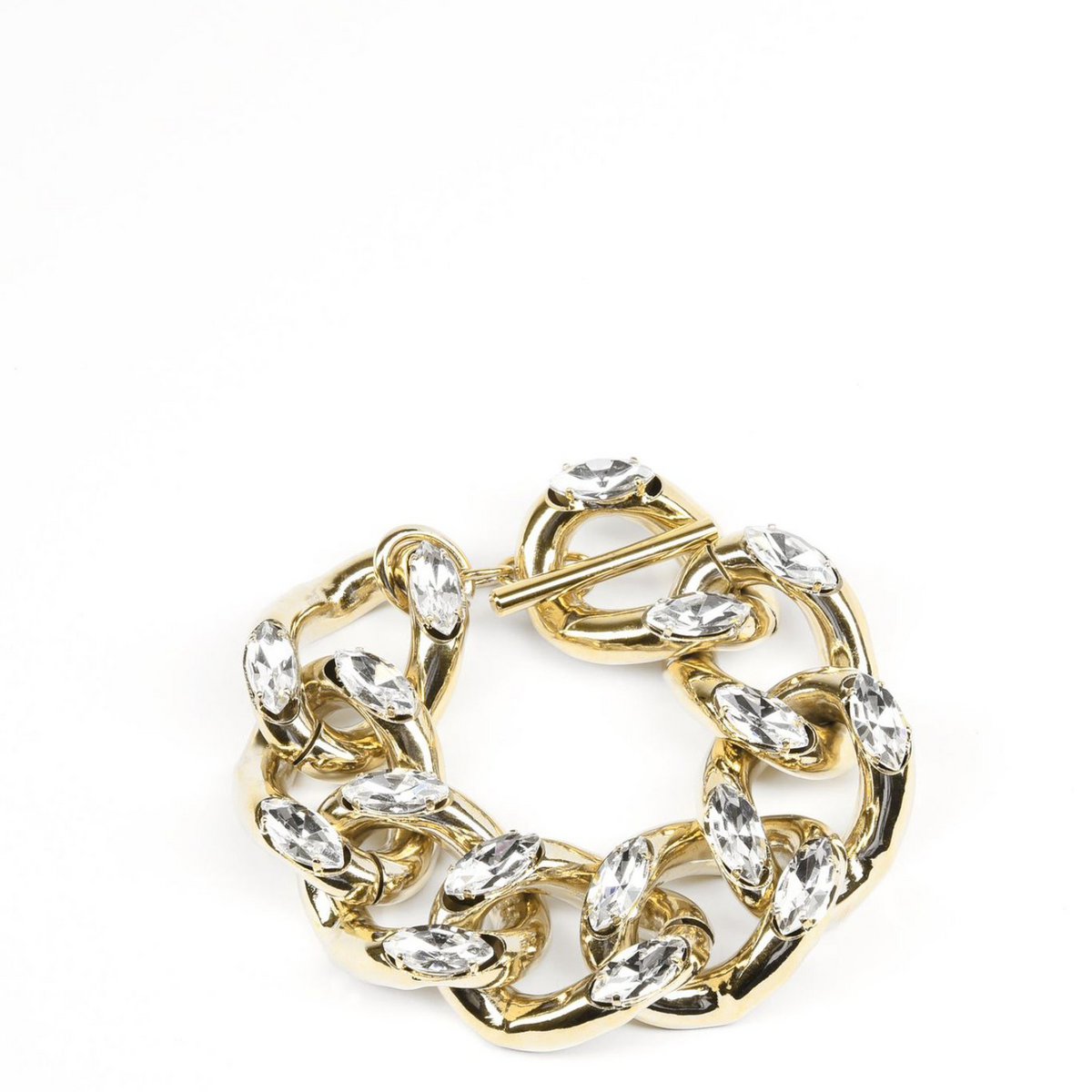 Veronica Bracelet Gold Chain With Swarovski Crystals