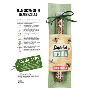 Flower seeds in a test tube Thank you H.21 cm
