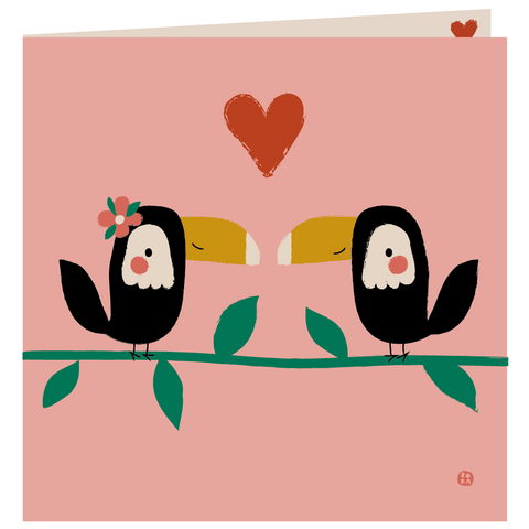 Folded card - Toucans