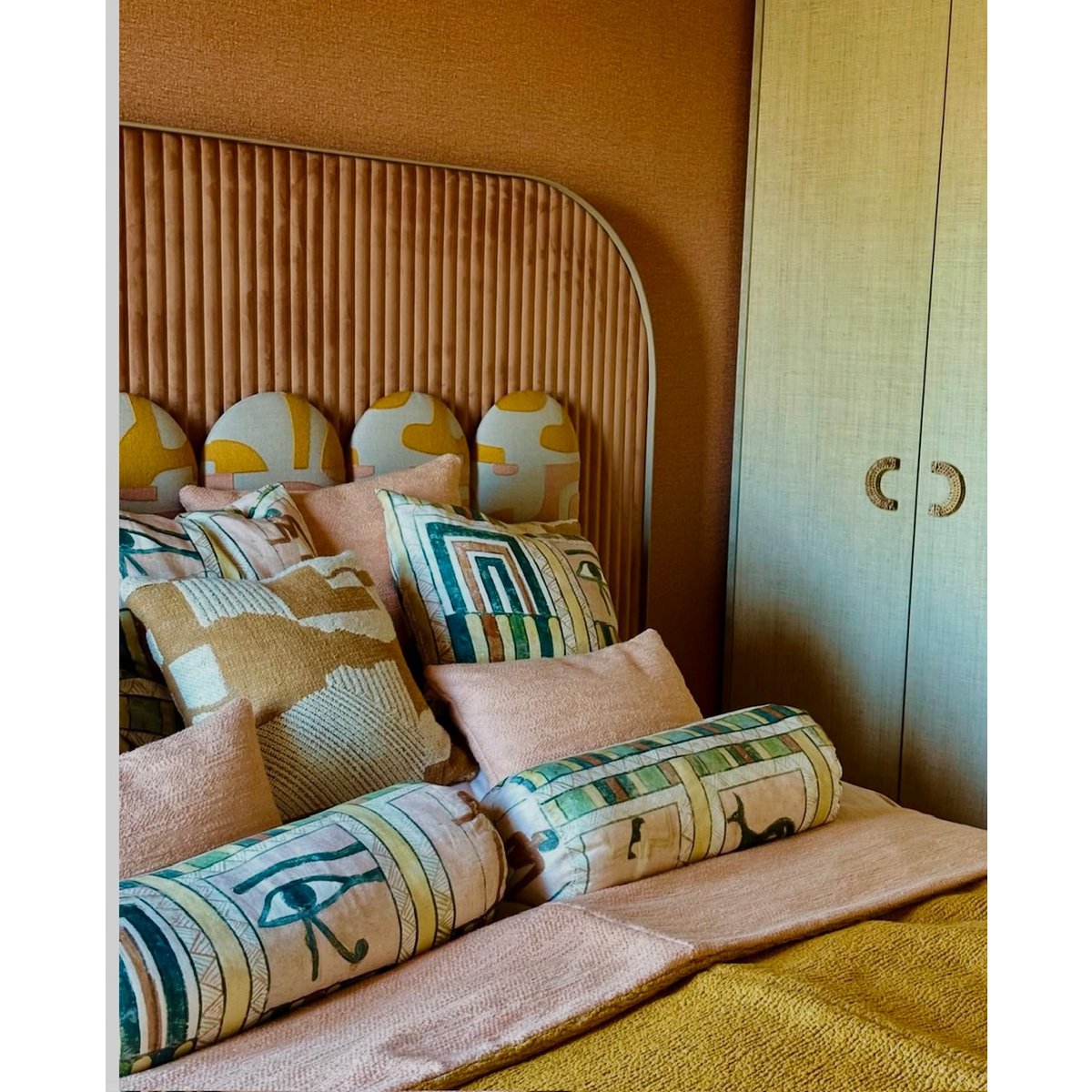 Cabinet handle Hemisphere Rattan