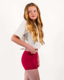 Menstruationsbukser drengekorte piger – super absorption (rubin)