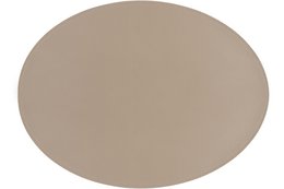Dækkeserviet TRUDO - oval - vegansk læder - 33x45 cm