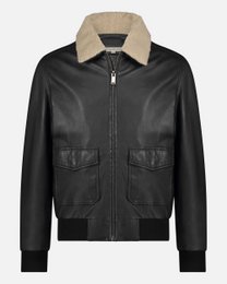 Jackson │ Shearling Leder Bomberjacke