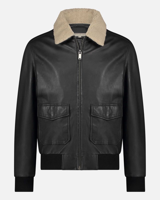 Jackson │ Shearling Leder Bomberjacke