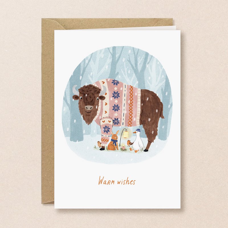 Christmas card | Bison | Resilience