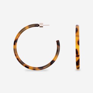 Earring - Hoop Dark Cheetah