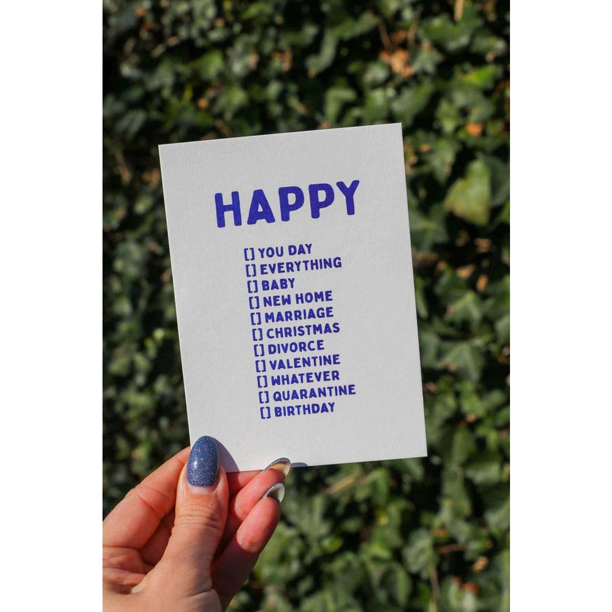 Impression Riso Bonne journée, anniversaire, peu importe