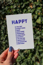 Impression Riso Bonne journée, anniversaire, peu importe