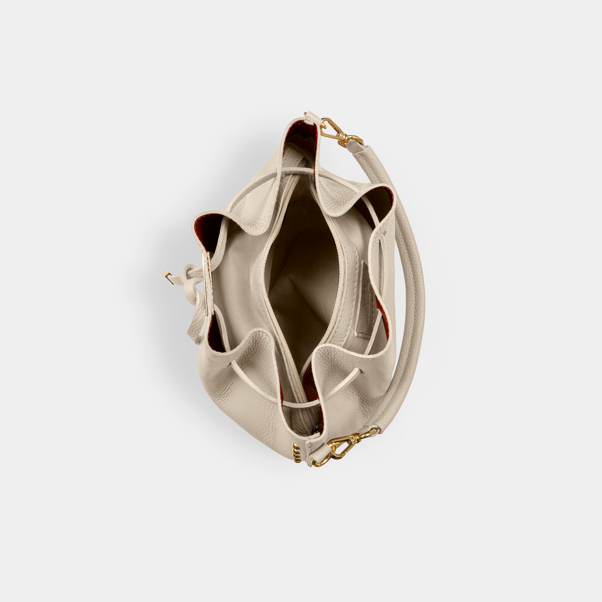 "Kraytar" pouch bag, cream