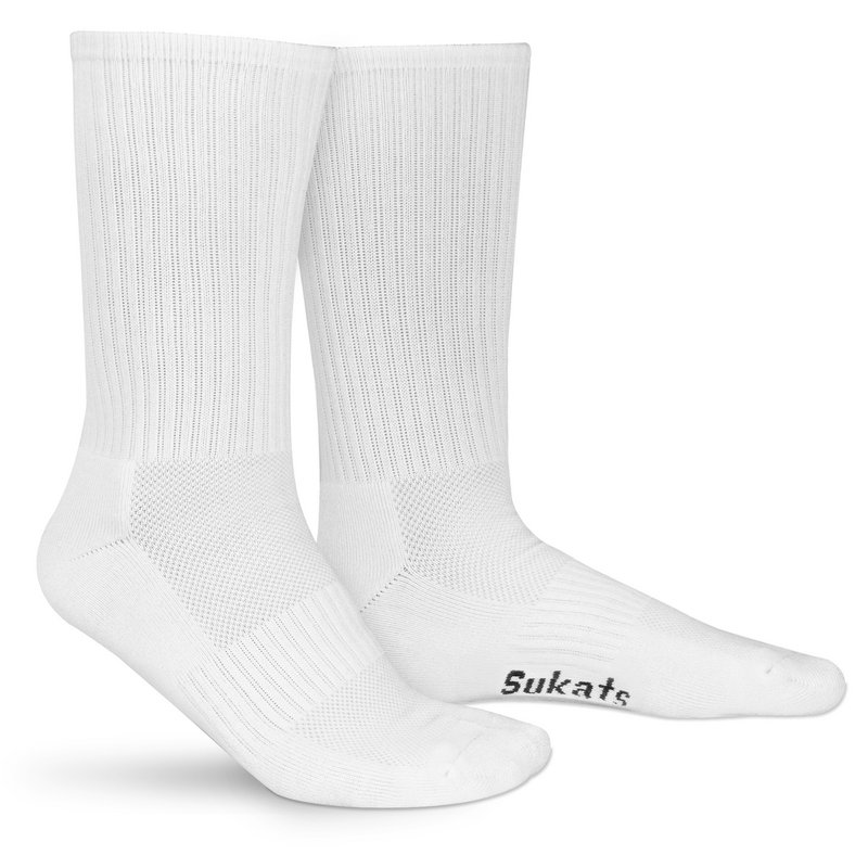 Sukats® 6 pares de calcetines deportivos | El atleta | Calcetines de tenis | Calcetines para correr | Sin costuras | Blanco o negro | Múltiples tamaños
