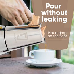 Stainless Steel Moka Pot 300 ml 