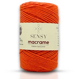 Sensy Premium 2 mm - 160 yards 100 % genanvendt bomuldsmacrame-ledning