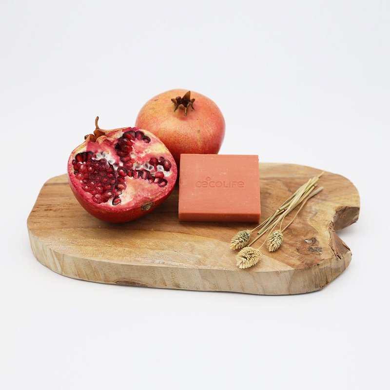 Feste Naturseife sinnlicher Granatapfel