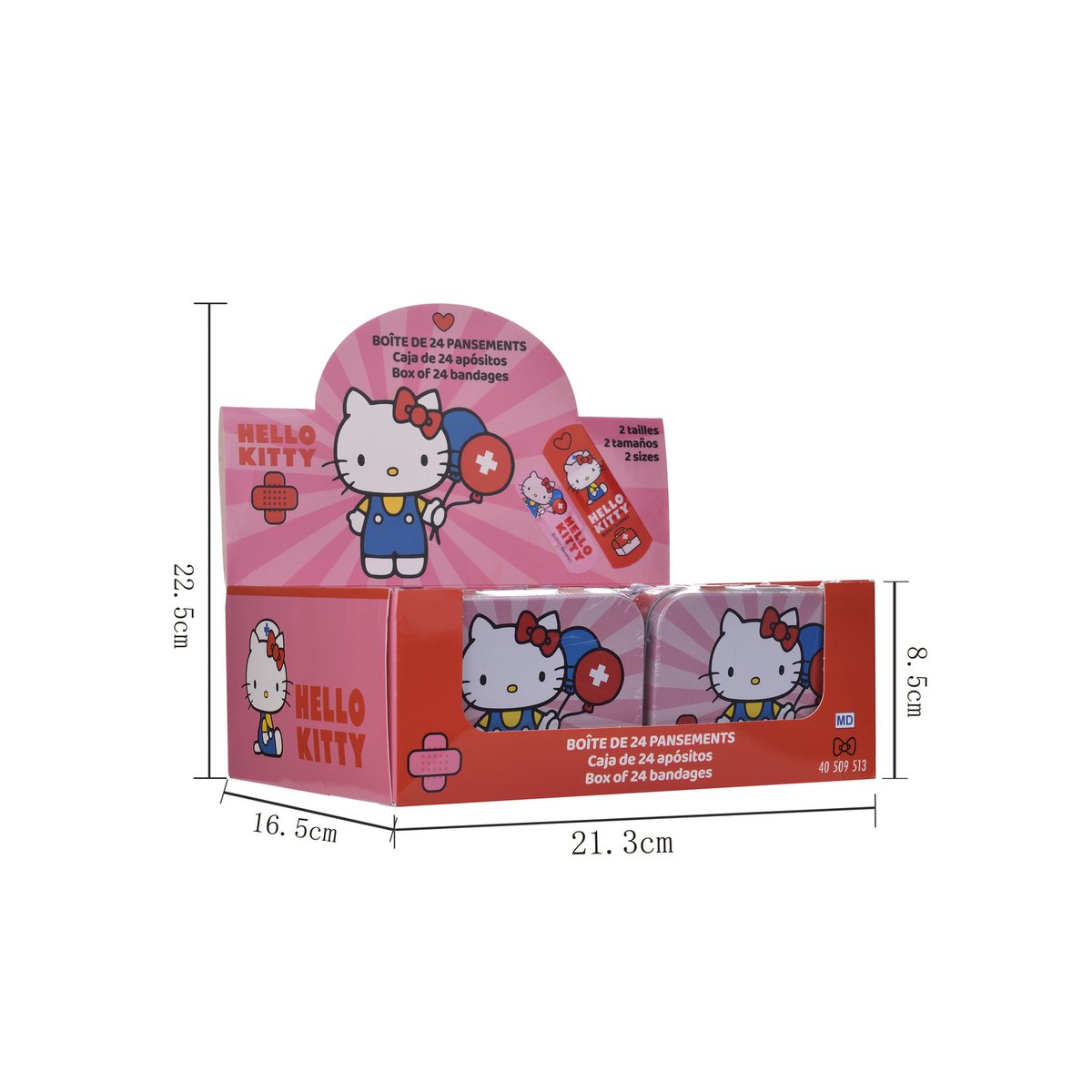 🩹 HELLO KITTY DRESSINGS – KARTON MIT 24 STÜCK