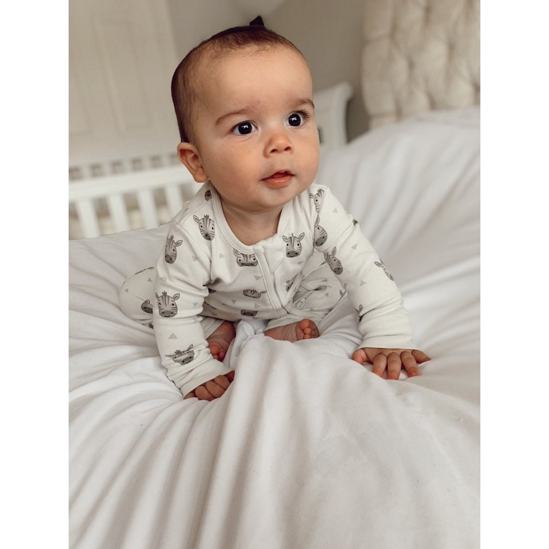 Pyjama zippé zèbre