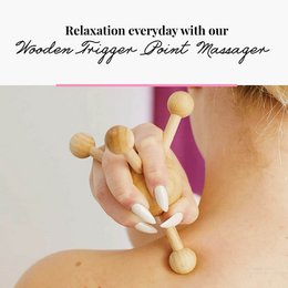 Masseur de point de déclenchement en bois Noeud de massage Dos Cou Épaule Poitrine