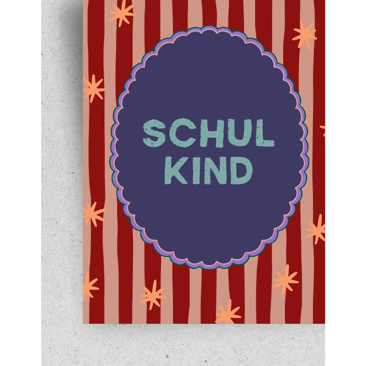 Ansichtkaart "Schoolkind"