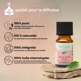 Synergy of essential oils - Sensuality - 10 ml - Use for Diffusion - Packaged in France