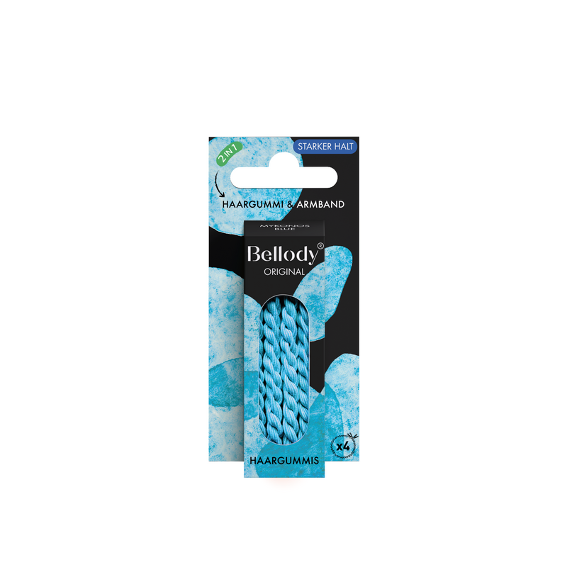 Hårbånd Turkis - Bellody®(4 stk.) - Stilfulde flettede hårbånd