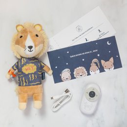 Boîte à musique jouable librement Eddie le lion – sac en tissu