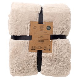 Dutch Decor LIZE - Plaid 140x180 cm - Recycled - Pumice Stone - Beige