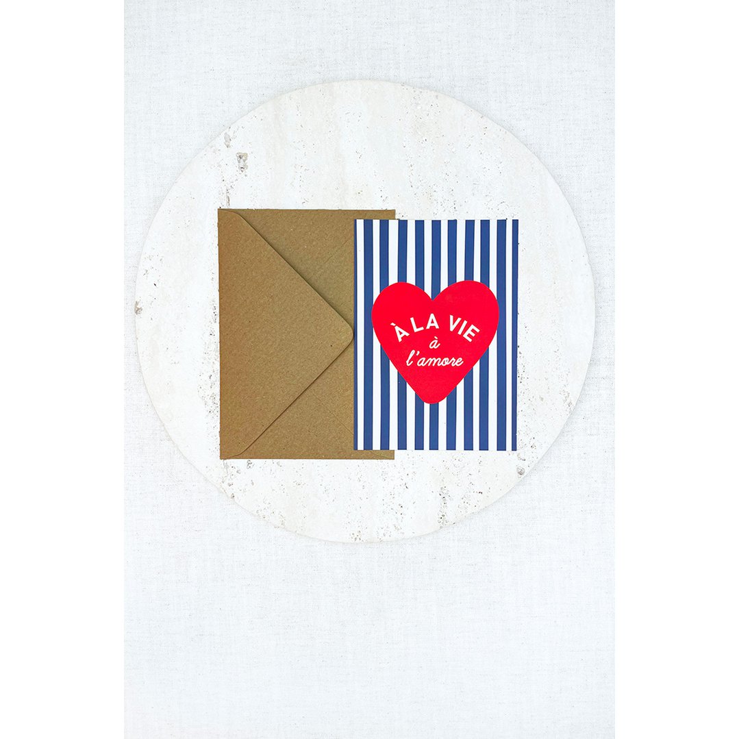 Coeur carte à la Life à l'amore
