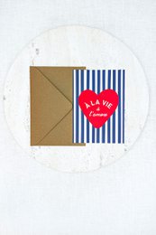 Coeur carte à la Life à l'amore