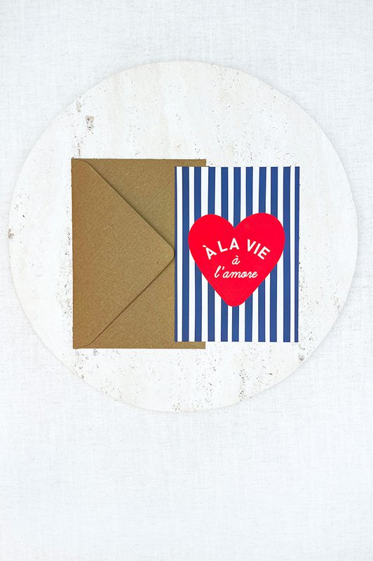Coeur carte à la Life à l'amore