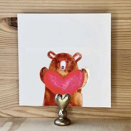 Card Bear with Heart