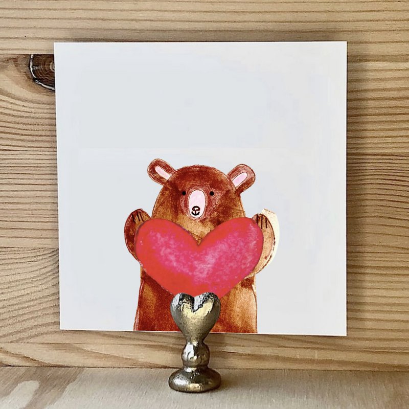Card Bear with Heart