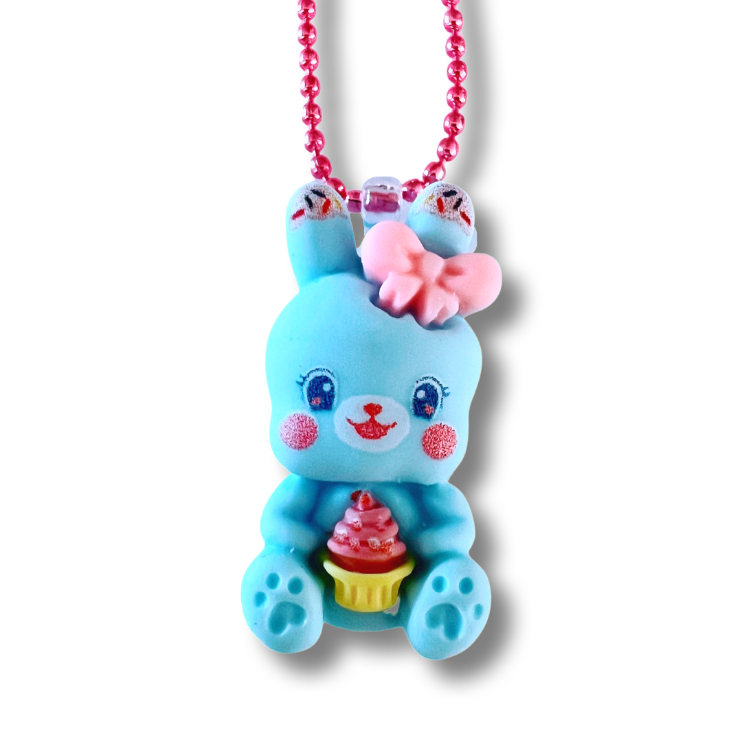 Pop Cutie Cup Cake Bunny Necklace