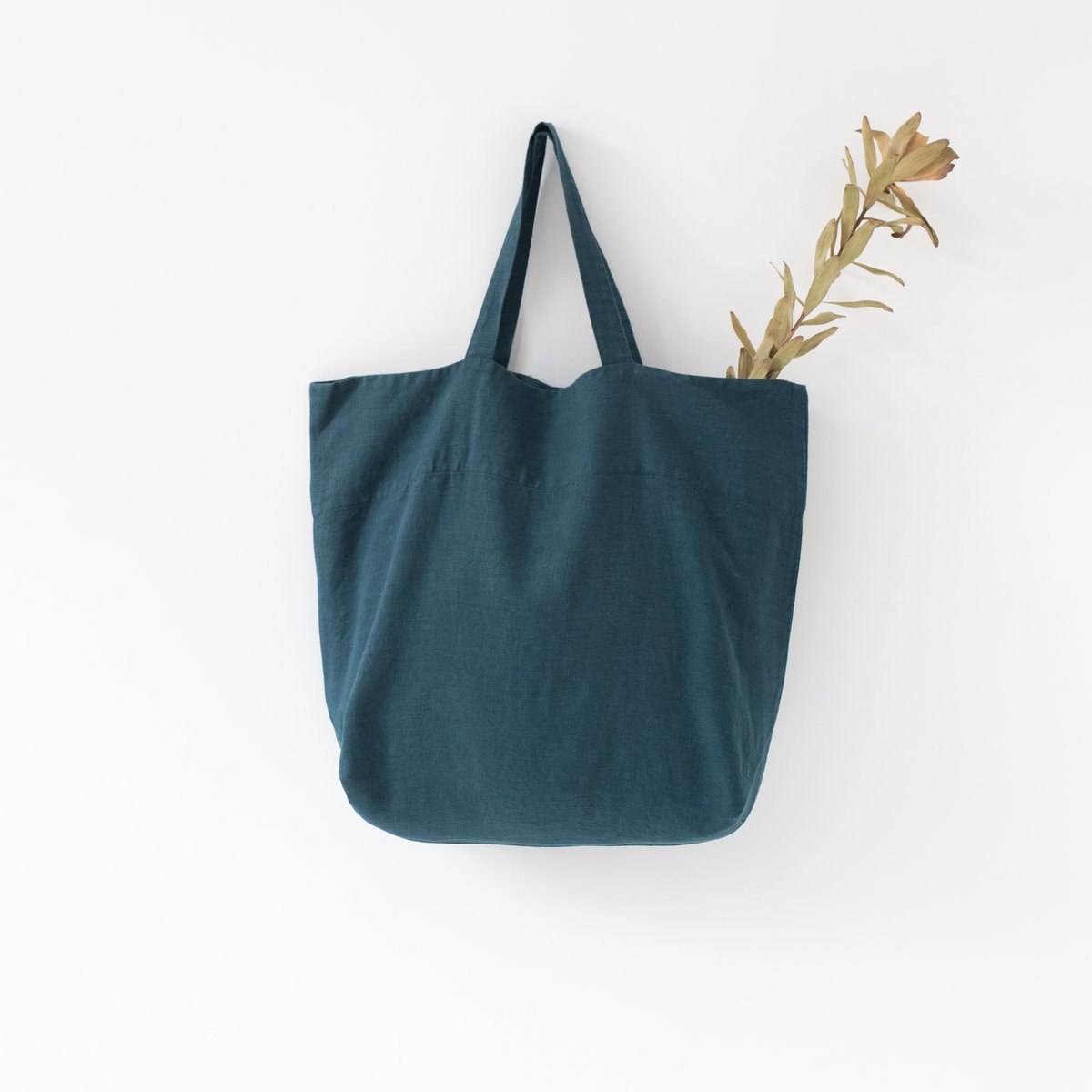 Deep Water Linen Big Bag