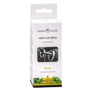 Serene House Car Scent Vent Clip Refill (3pcs) - Focus