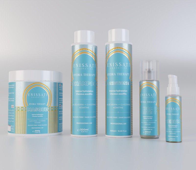 Complete Hydra Therapy range - Shampoo, mask, conditioner, heat protectant and serum