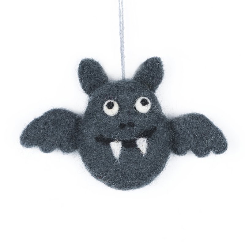 Ręcznie robiony filc Batty Halloween wisząca dekoracja!