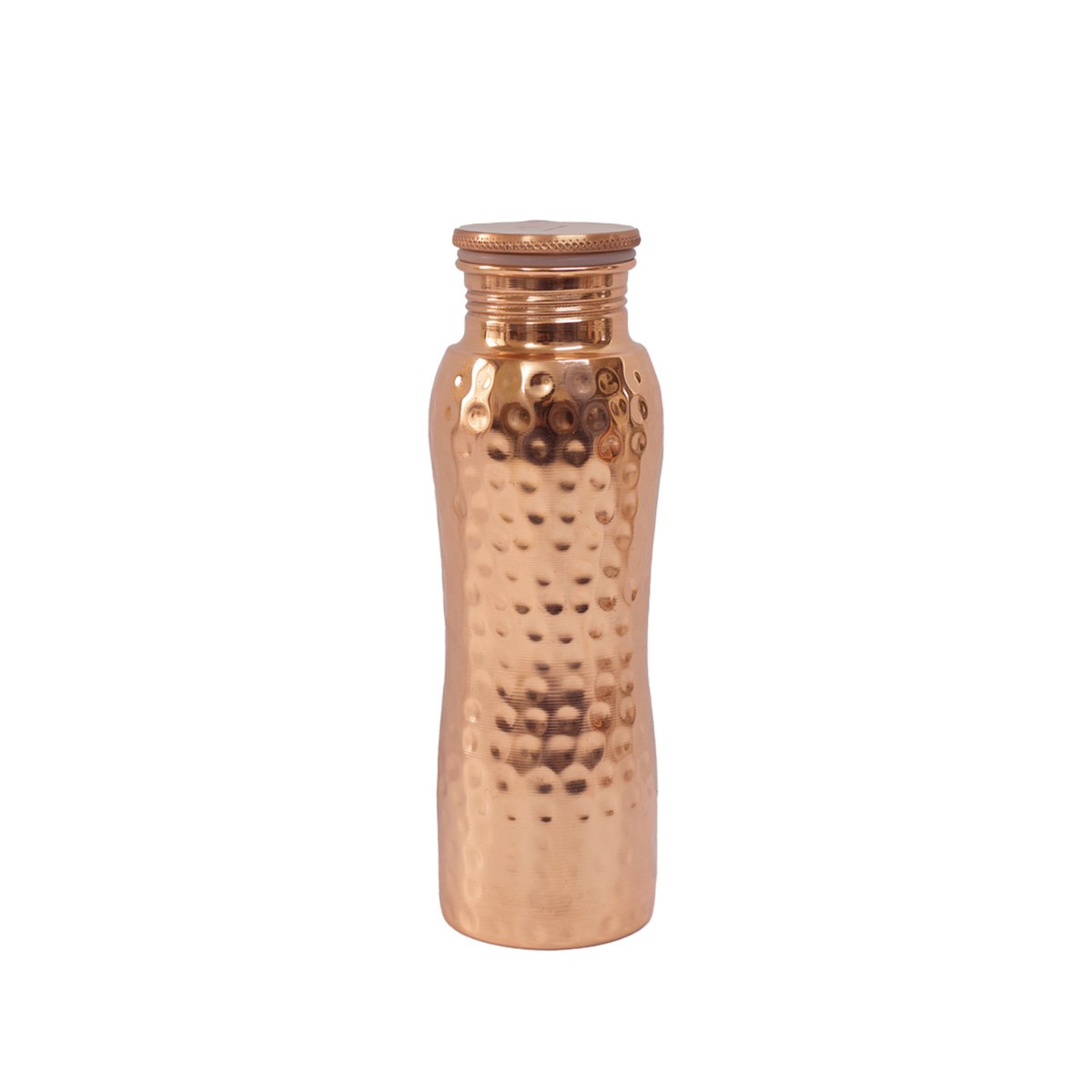 HAMMERED CURVE COPPER BOTTLE 600 ML