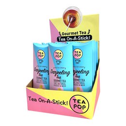 TEA-POP Tea-On-A-Stick | Darjeeling | 20 Sticks Display Tray